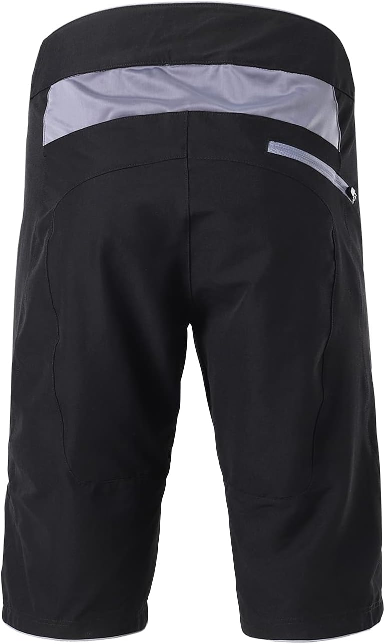 BERGRISAR Mountain Bike Shorts for Men MTB Shorts Loose-fit Cycling Shorts Water Resistant