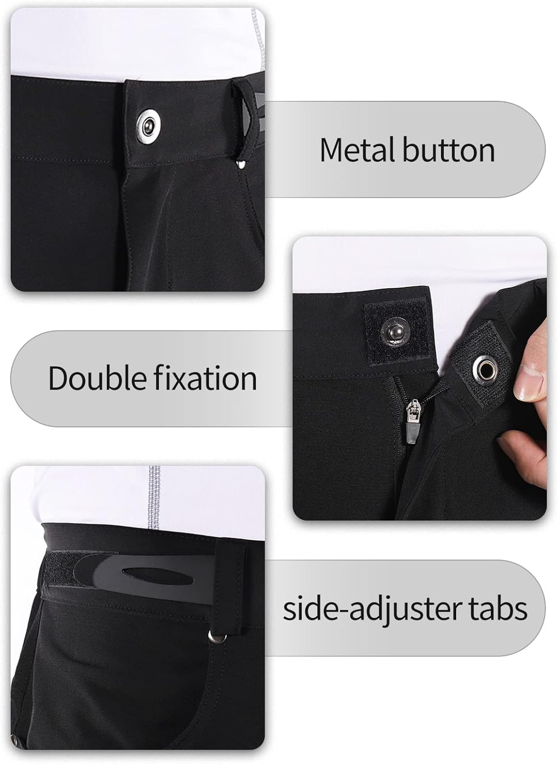 BERGRISAR Men's Cycling Shorts Mountain Bike Shorts Bicycle Shorts Biking Shorts Zipper Pockets 1806BG