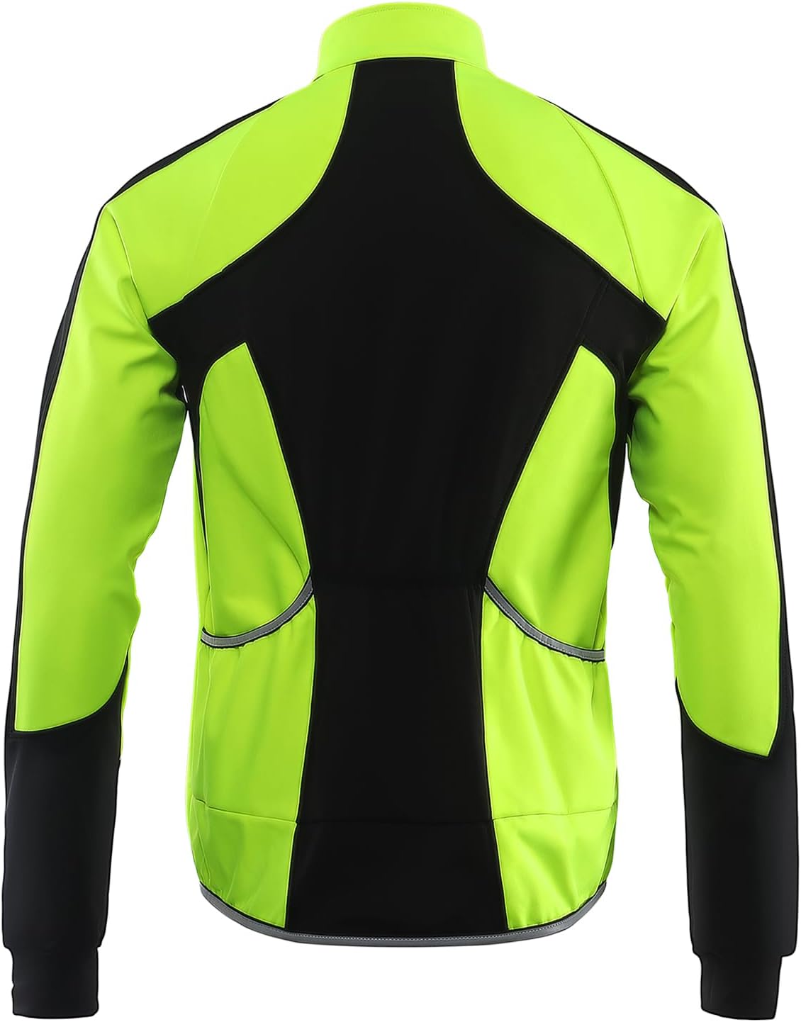 BERGRISAR Men's Cycling Jacket Winter Softshell Fleece Biking Jacket Thermal Running Windbreaker BG011