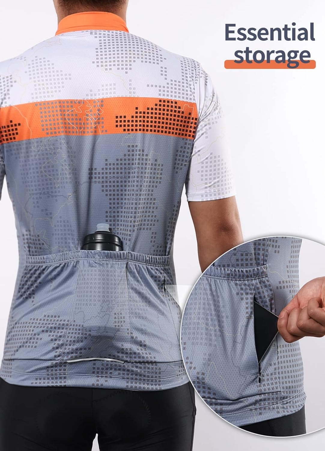 BERGRISAR Heren Fietsshirts Korte Mouwen Wielertrui Half Rits Fiets Jersey T-shirts BG060 Rood M BERGRISAR Heren Fietsshirts Korte Mouwen Wielertrui Half Rits Fiets Jersey T-shirts BG060 Rood M